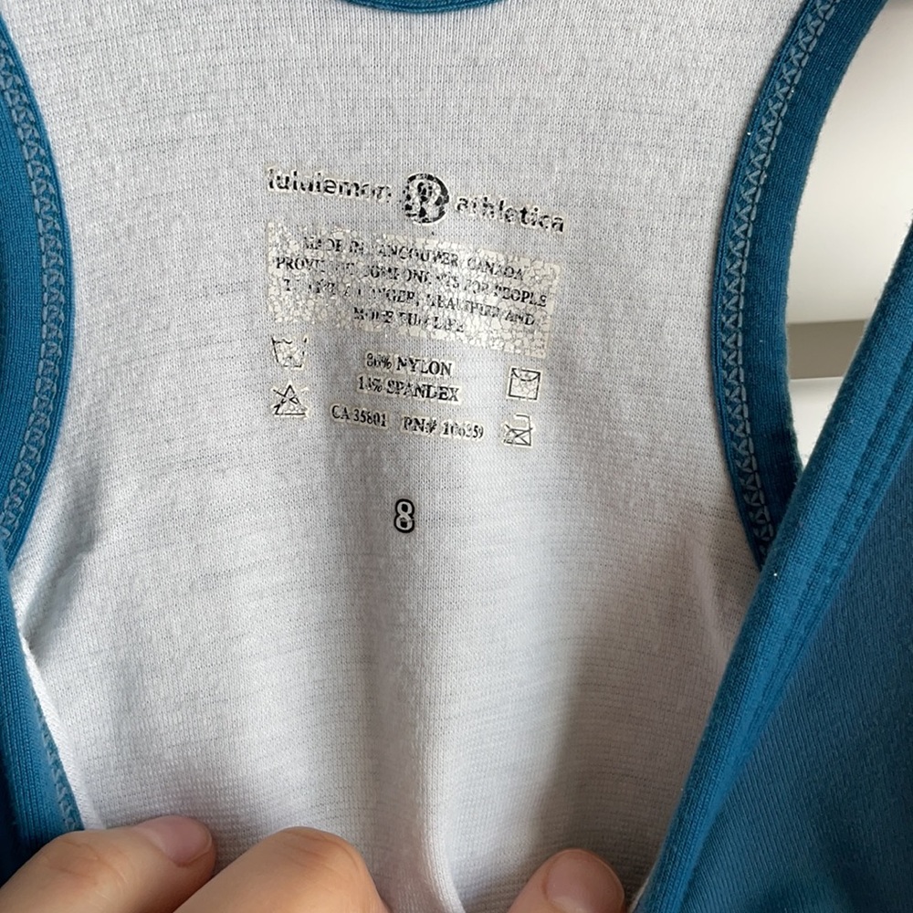 lulu lemon racer back tank - Picture 3 of 5